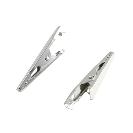 12 Packs: 12 ct. (144 total) Rhodium Alligator Clips by Bead Landing™